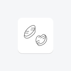 Roasted Vegetables icon, vegetables, thanksgiving, side, dish thinline icon, editable vector icon, pixel perfect, illustrator ai file