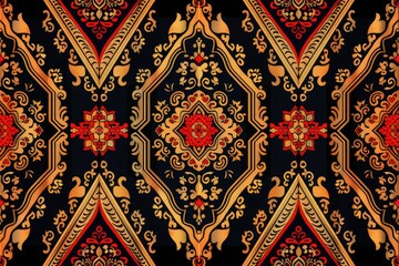 Beautiful embroidery.geometric ethnic oriental pattern traditional .Aztec style,abstract,vector,illustration.design for texture,fabric,clothing,wrapping,fashion,carpet,print.