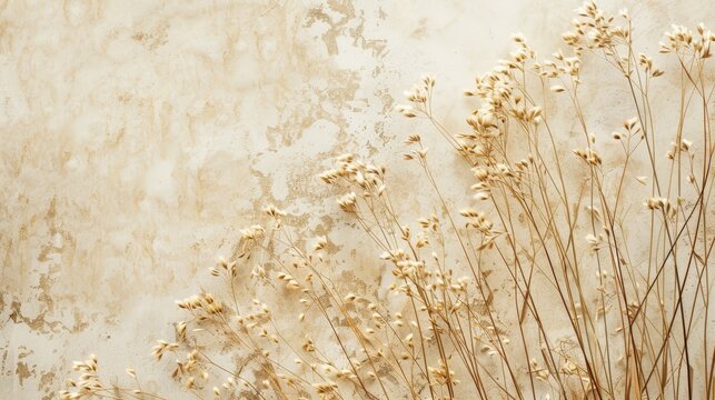 dried grass beige background