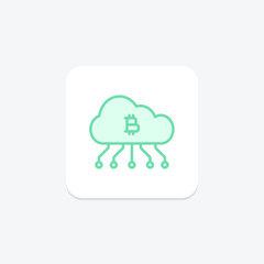 Ethereum Logo icon, logo, cryptocurrency, blockchain, smart duotone line icon, editable vector icon, pixel perfect, illustrator ai file