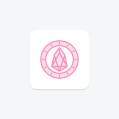 Crypto Transfer icon, transfer, cryptocurrency, digital, send duotone line icon, editable vector icon, pixel perfect, illustrator ai file