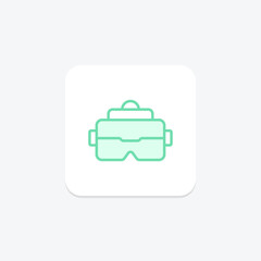 Immersive Experience icon, experience, virtual, reality, interactive duotone line icon, editable vector icon, pixel perfect, illustrator ai file