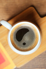 Coffee Mug With a Question Mark - A Thought-provoking Morning Drink