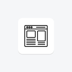 Effective UX icon, ux, user, experience, design line icon, editable vector icon, pixel perfect, illustrator ai file