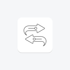 Seamless Experience icon, experience, user, interface, interaction thinline icon, editable vector icon, pixel perfect, illustrator ai file