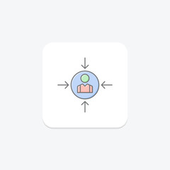 User Experience Design icon, experience, design, interface, interaction lineal color icon, editable vector icon, pixel perfect, illustrator ai file