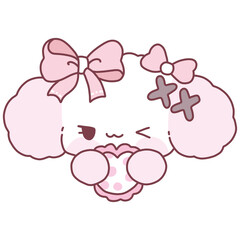 Pink bunny cute