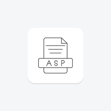 Spring icon, java, framework, backend, server-side thinline icon, editable vector icon, pixel perfect, illustrator ai file