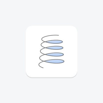 Flask icon, python, framework, backend, server-side lineal color icon, editable vector icon, pixel perfect, illustrator ai file