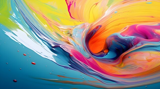 Mesmerizing Abstract Art, Vivid Colorful Swirls: Creative Patterns and Vibrant Hues, Painterly Swirls: Abstract Art with Vivacious Colors.