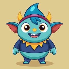 Cute Vector Cartoon Mascot Illustration Style