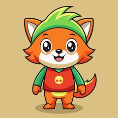 Cute Vector Cartoon Mascot Illustration Style