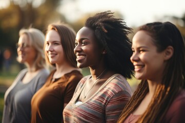 Group of pregnant women smiling as they practice wellness in a prenatal yoga class