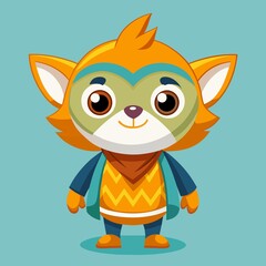 Cute Vector Cartoon Mascot Illustration Style