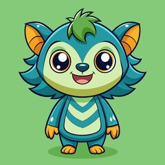 Cute Vector Cartoon Mascot Illustration Style