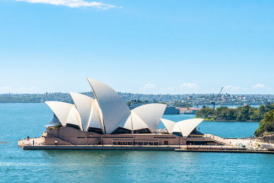 sidney, australia. 21th february, 2023: panoramic view of sidney harbour