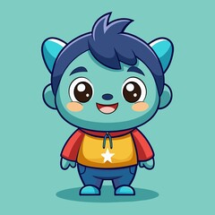 Cute Cartoon Mascot Illustration Style