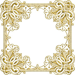 simple Golden Frame design 3D