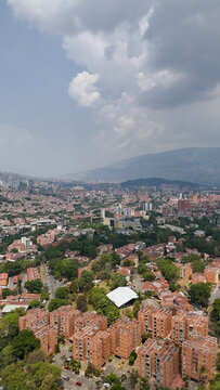 Drone aerial images of Comuna 13 Medellin San Javier Colombia Medellín Antioquia province City of Eternal Spring