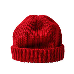 red cap isolated on transparent background, clipping path, png, 