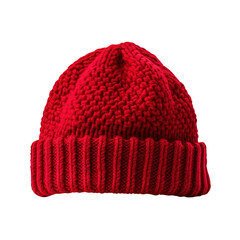 red cap isolated on transparent background, clipping path, png, 