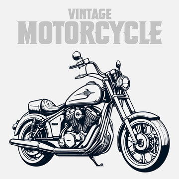 Vintage old motorcycle black vector. motorcycle silhoutte vector, bike vector, racing bike, black and white vector, silhoutte, 90s motorbiike