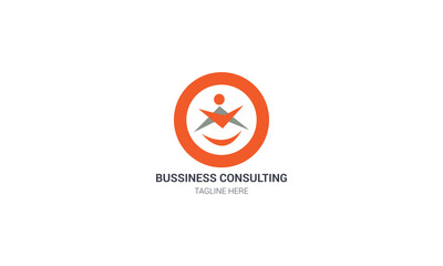 Creative modern business consulting vector logo template