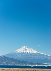 日本で一番高い山である富士山。世界遺産。