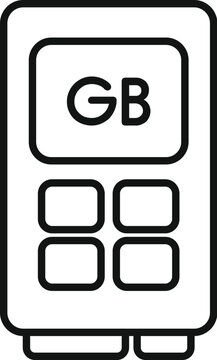 black and white payment terminal clip art preview