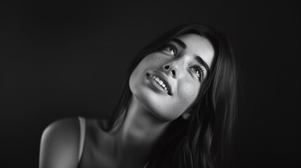 Fototapeta premium Ethereal Noir: Elevation of Bliss