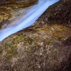CASCADA EN EL RIO EVA. CERCA DE RIODEVA. TERUEL. ARAGÓN. ESPAÑA