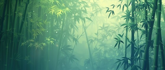 bamboo forest background , with copy space for text