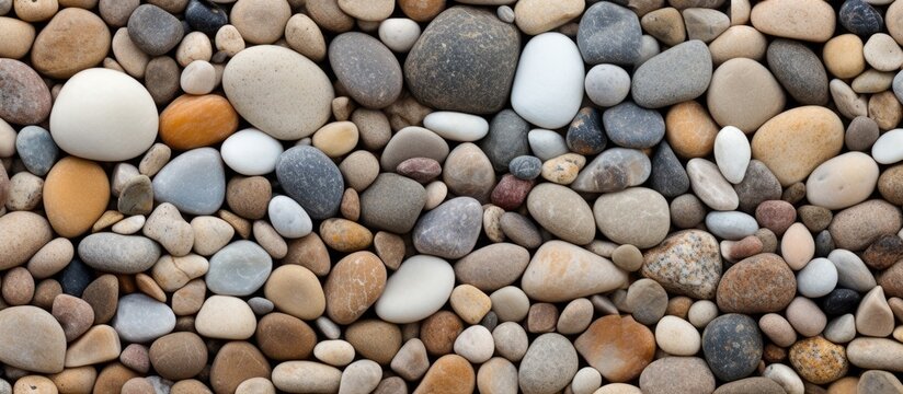 Pebbles and sand wall texture background