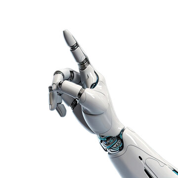 3d hand robot Ai isolated isolated soft smooth lighting only png premium high quality