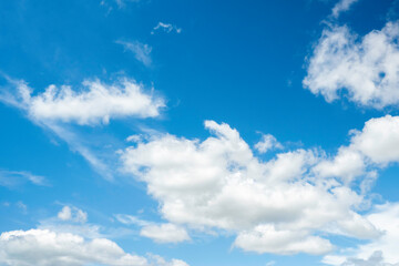 Naklejka na ściany i meble Blue sky with cloud for background