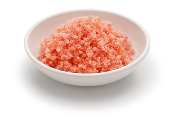 "Sakura Denbu" is made of mashed and dried cod meat. It is colored cherry blossom. Japanese food. © uckyo