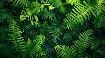 Fototapeta na wymiar Creative nature green background, tropical leaf banner or floral jungle pattern concept