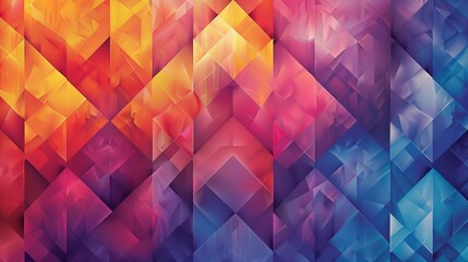 Obraz premium A seamless geometric background featuring a vibrant gradient