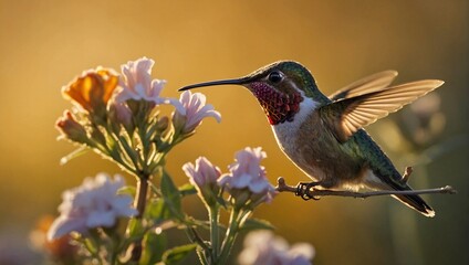 hummingbird in flight