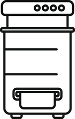 Printer cartridge filling icon outline vector. Gadget fuel recycle. Change ink