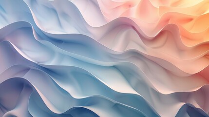 Obraz premium A serene geometric background with soft gradients