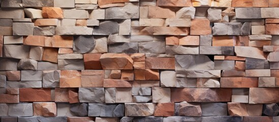 Fototapeta premium Flexible stone used as a background for wall decor