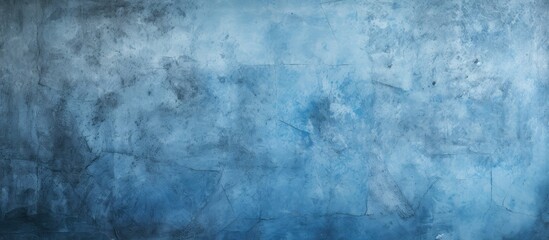 Fototapeta na wymiar Textured Blue Concrete Wall Background