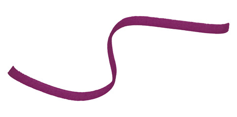 Dark purple brush strokes isolated on transparent background.