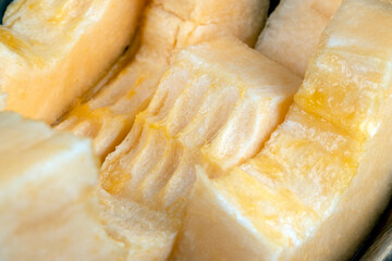 delicious soft and ripe food melon on the table