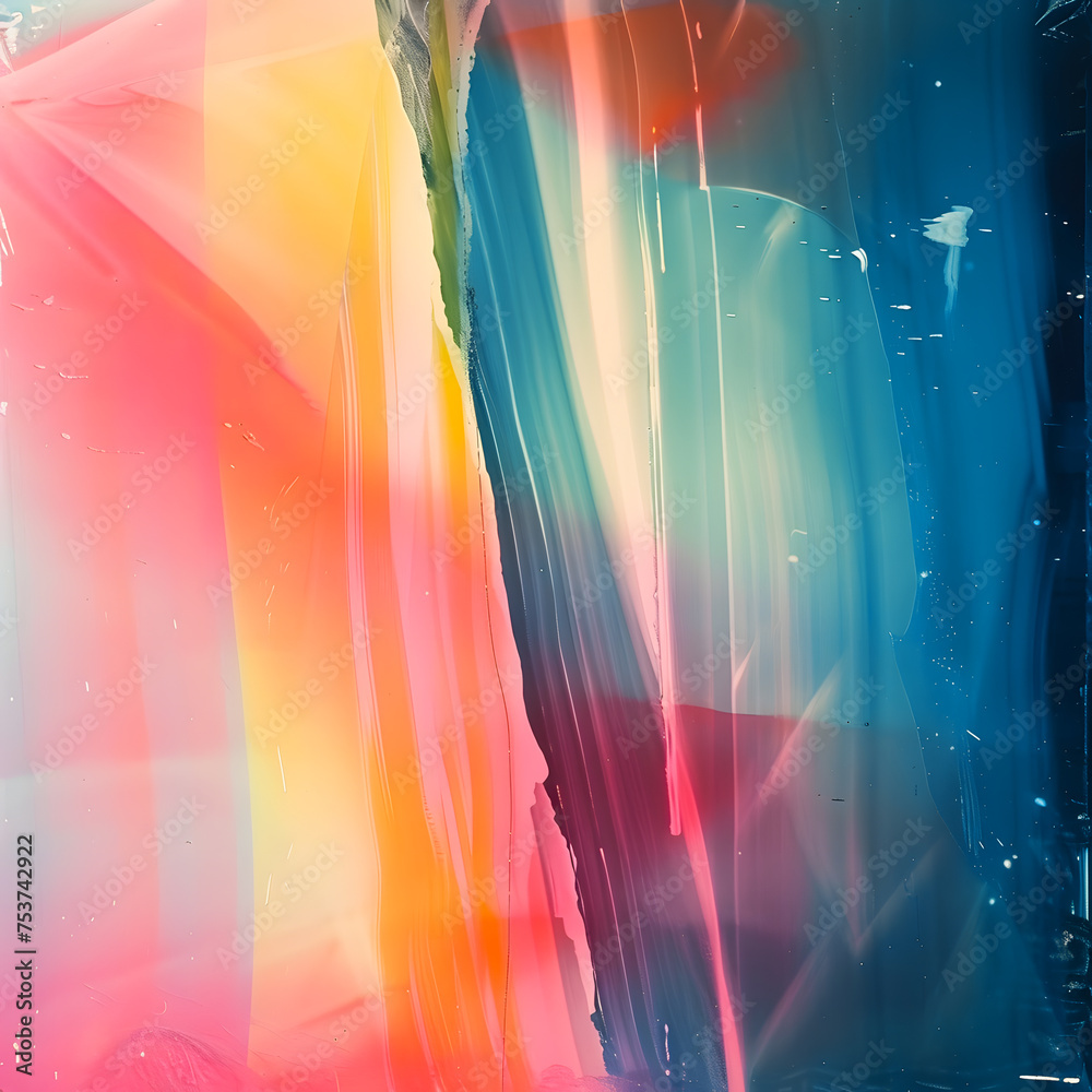 Fototapete multi layer color texture on gradient vector banner. carved drawing. cover design material design te