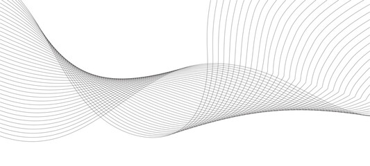 Gray and white abstract background with flowing particles. Digital future technology concept. vector illustration.