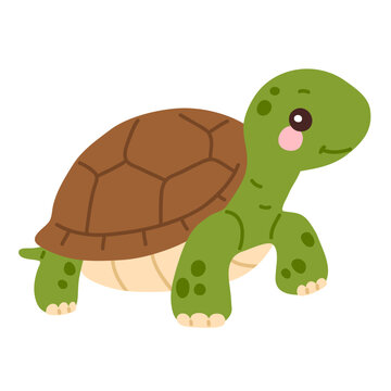 Vector illustration cute doodle baby turtle for digital stamp,greeting card,sticker,icon, design