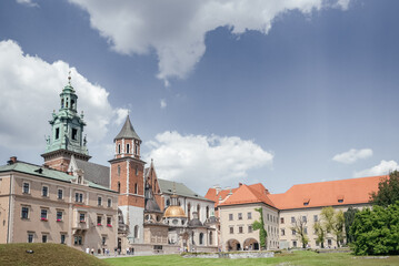 Historic Wawel Castle on a Sunny Day in Krakow