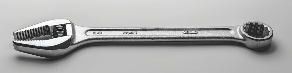 Adjustable wrench on a white background. generative AI